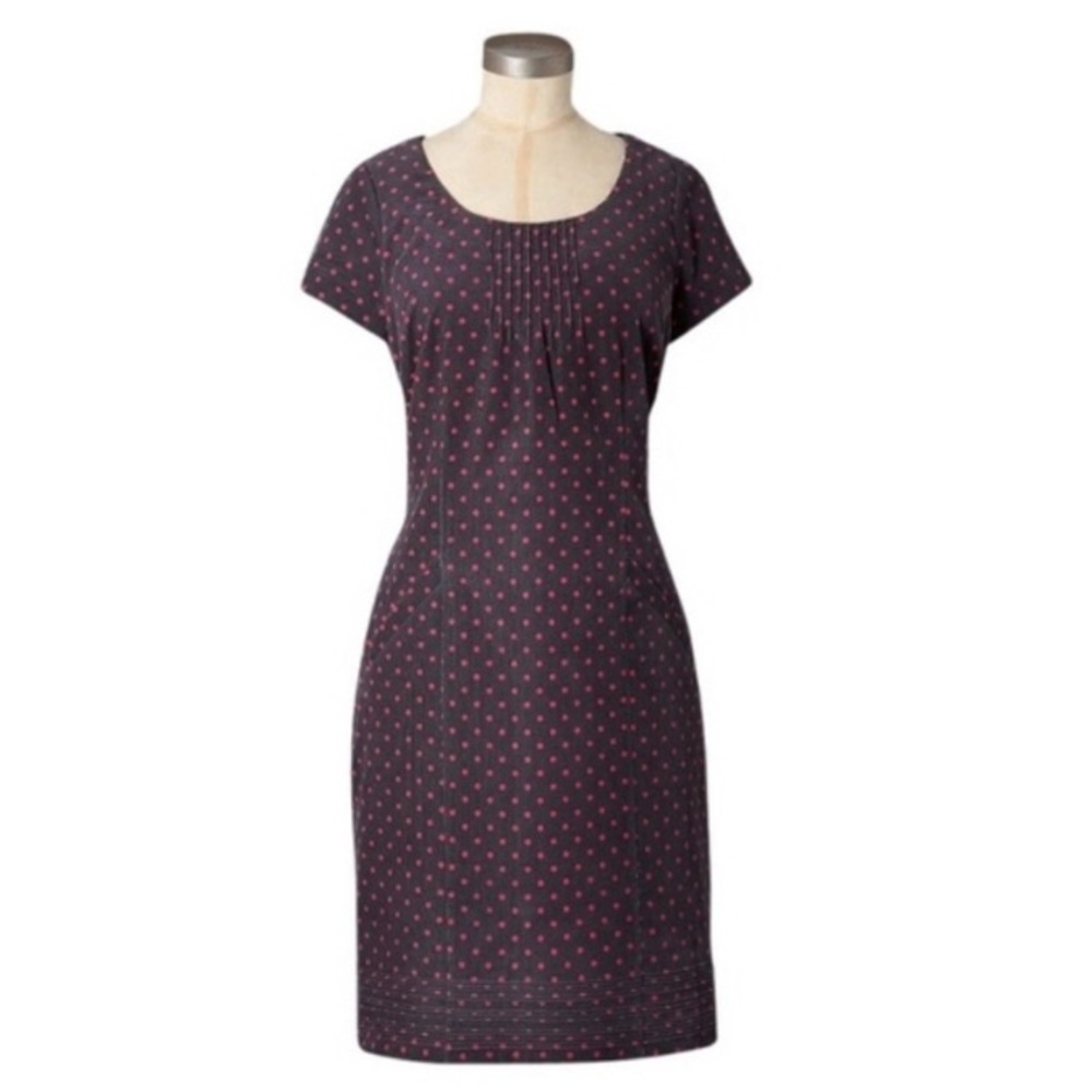Boden Montmartre Corduroy Polka Dot Shift Dress